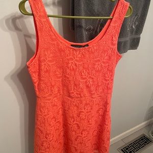 Metaphor Orange Petite Mini Dress